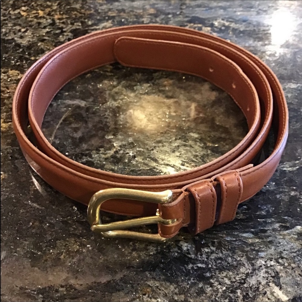Coach Men’s British Tan Leather Belt